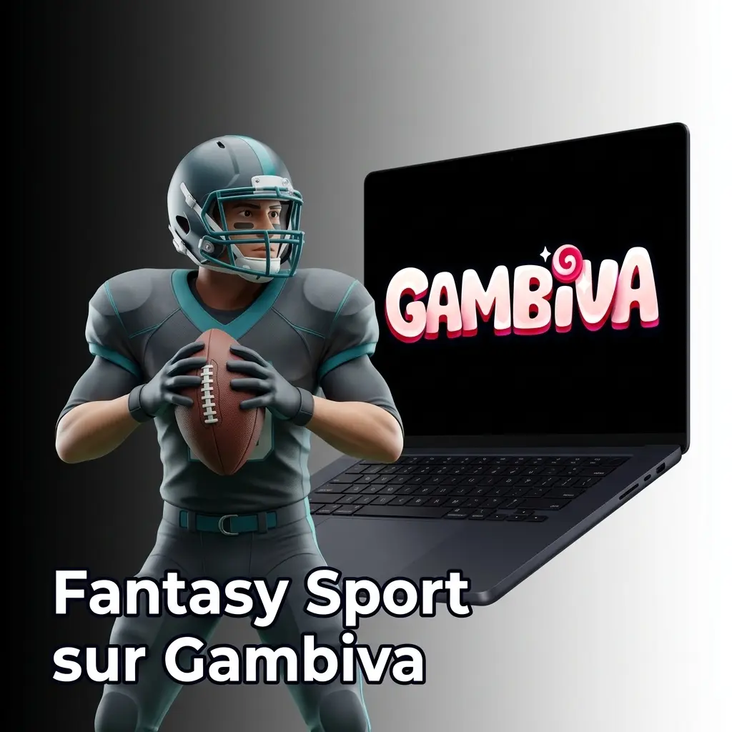 Joueur composant une équipe virtuelle Fantasy Sport sur Gambiva avec football, NBA et NFL disponibles