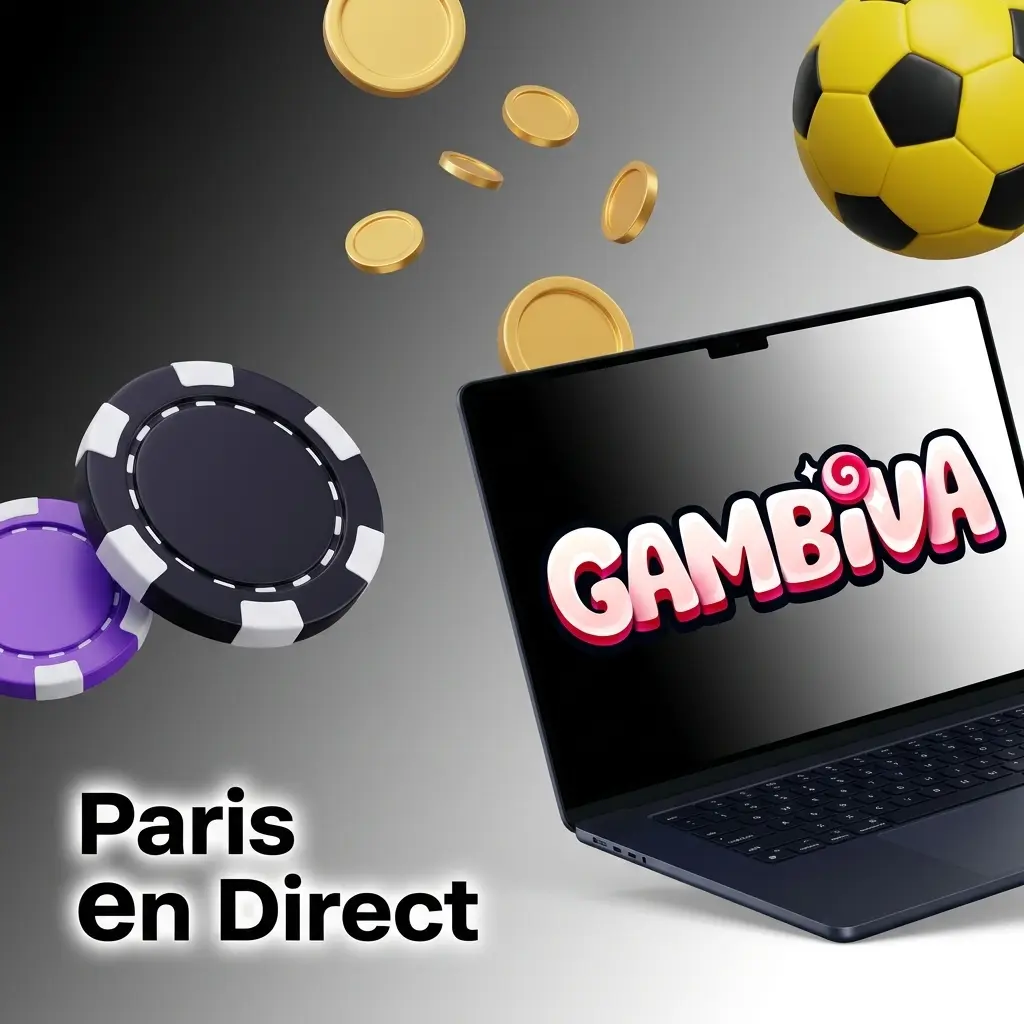 Interface de paris en direct Gambiva avec cotes en temps réel, streaming et cashout sur plus de 20 sports